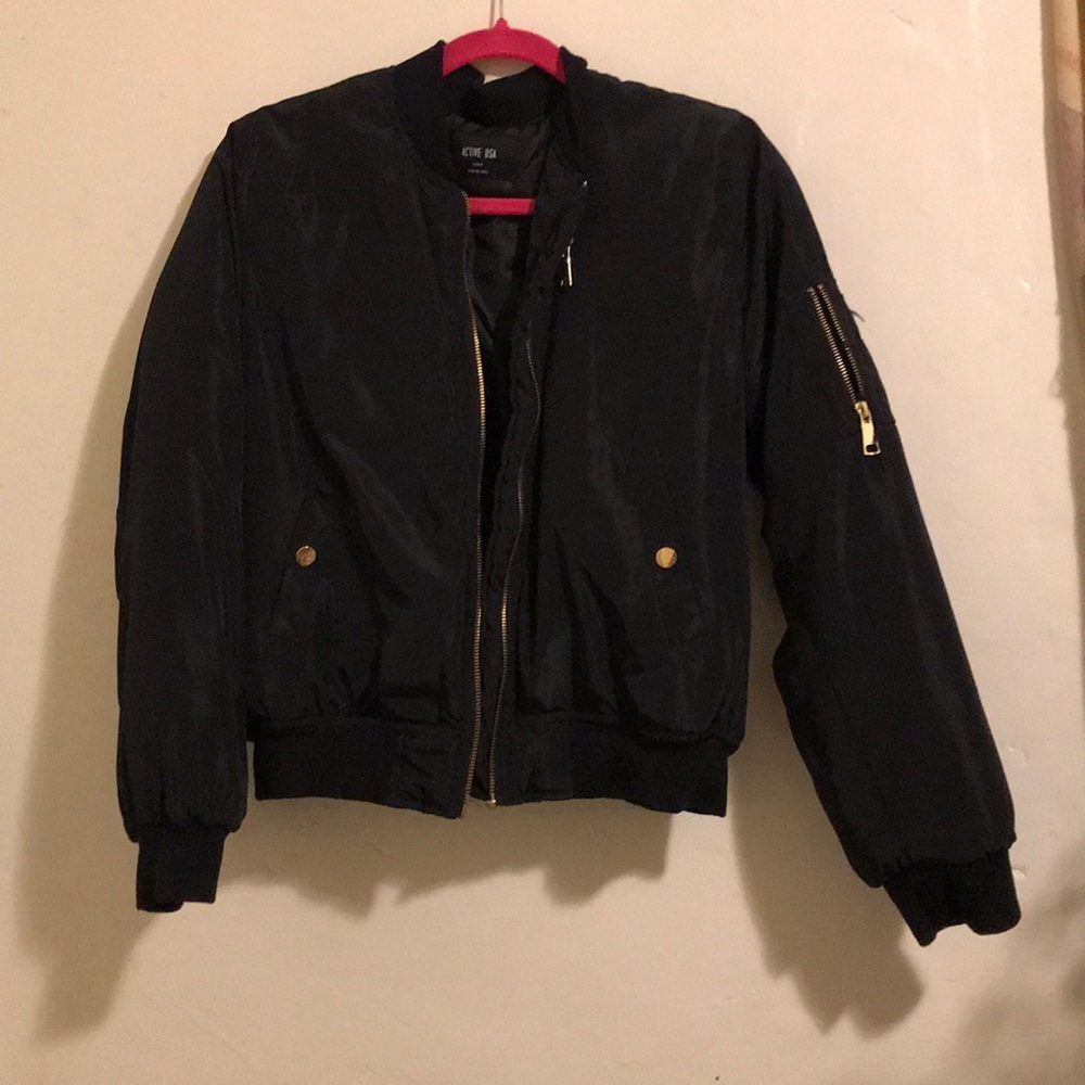 A bomber jacket